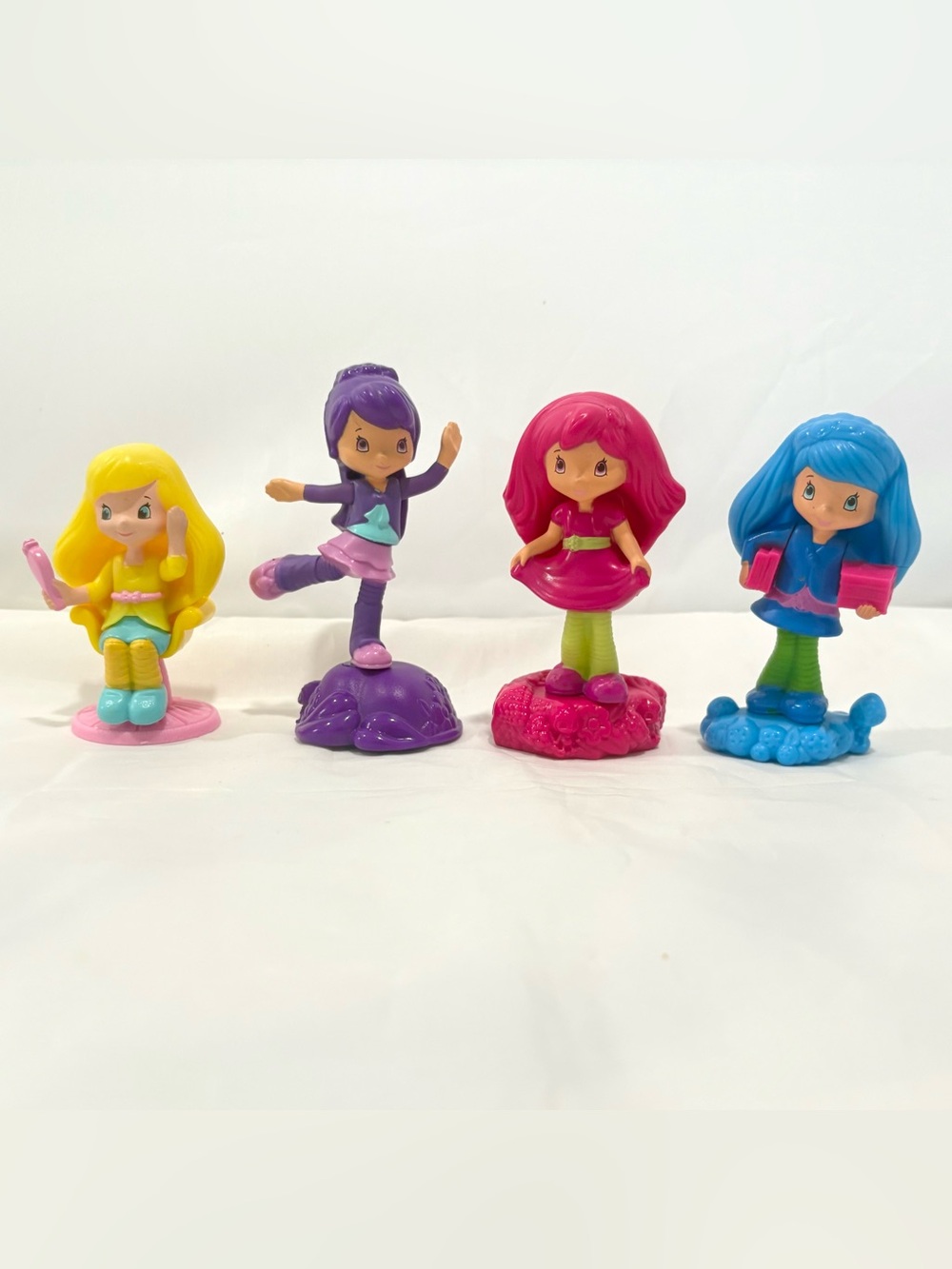 4 McDonald’s Strawberry Shortcake Happy Meal Toys 2011 Blueberry Lemon Plum Rasp